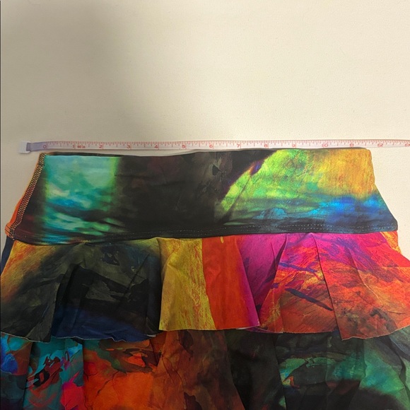Vibrant Multicolor DonaJo Tennis Skirt with Ruffles - Picture 6 of 6